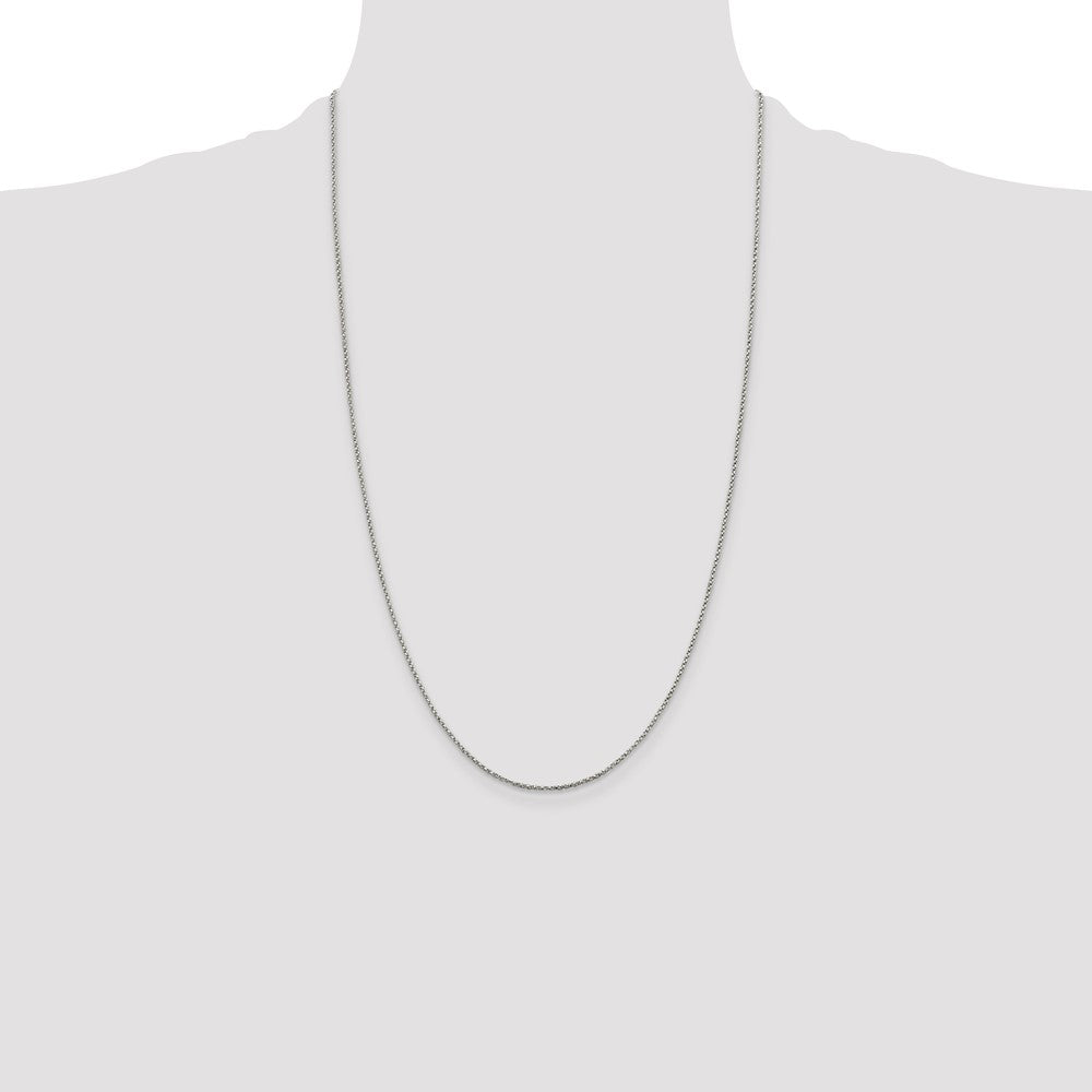 Sterling Silver 1.25mm Twisted Box Chain