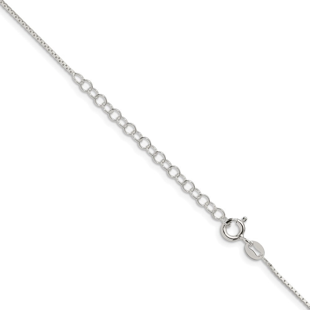 Sterling Silver .7mm Mirror Box Chain w/2in ext.