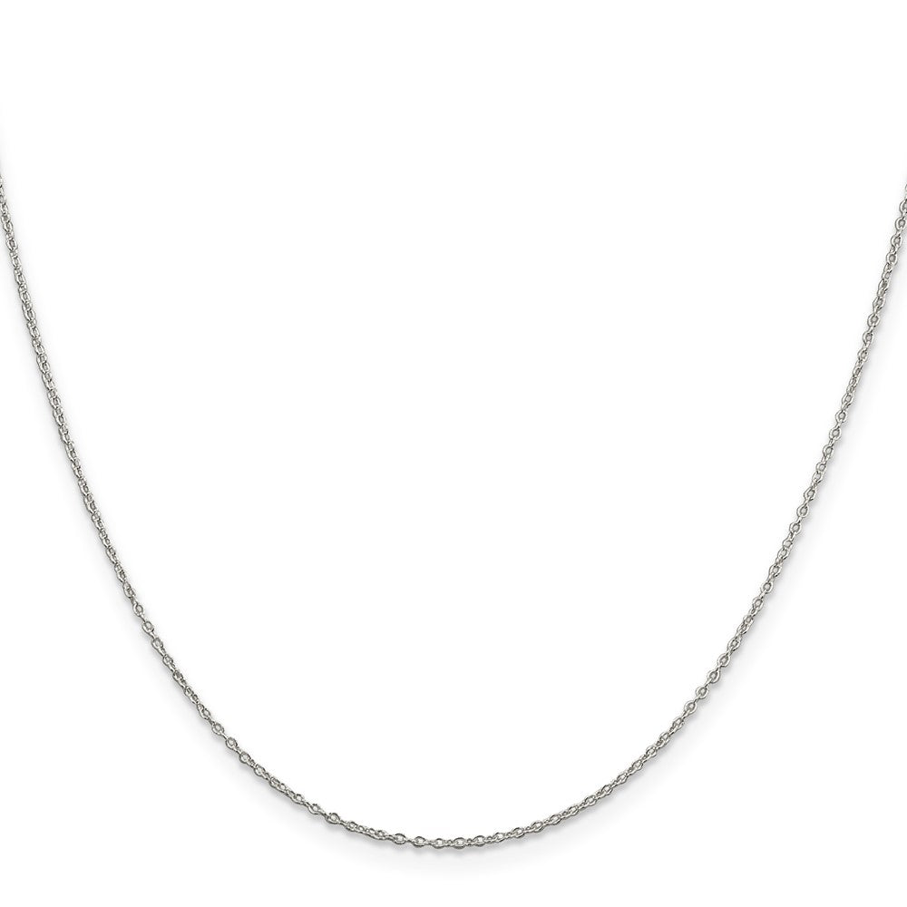 Sterling Silver 1.10mm Forzantina Cable Chain w/4in ext.