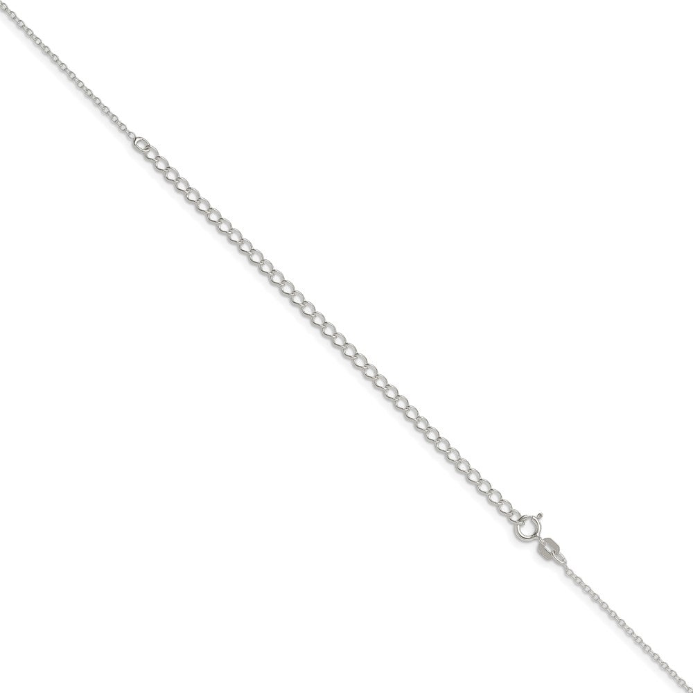 Sterling Silver 1.10mm Forzantina Cable Chain w/4in ext.