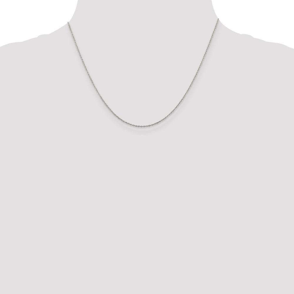 Sterling Silver 1.30mm Forzantina Cable Chain w/2in ext.