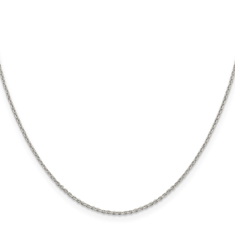 Sterling Silver 1.25mm Diamond-cut Forzantina Cable Chain w/4in ext.