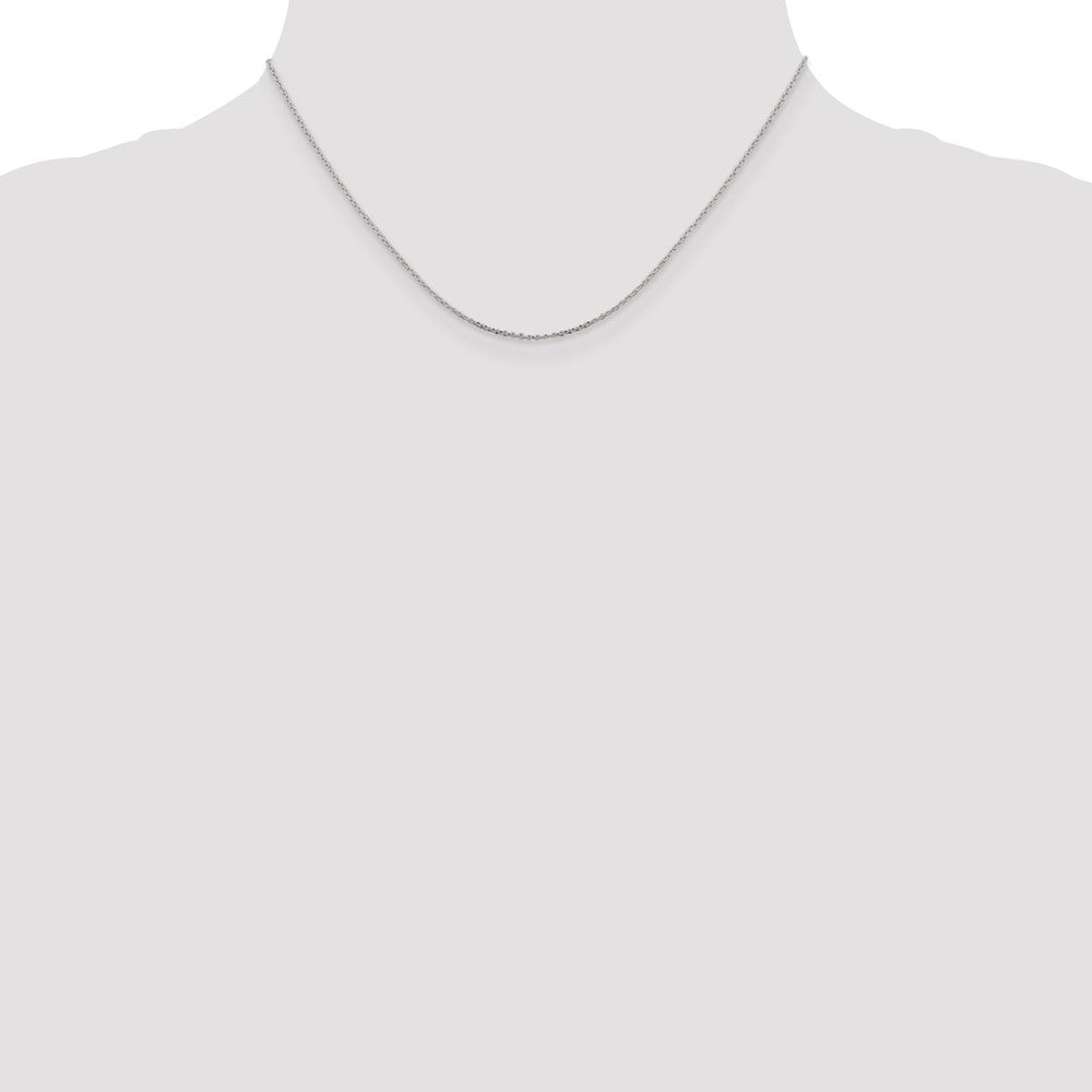 Sterling Silver .95mm Diamond-cut Forzantina Cable Chain