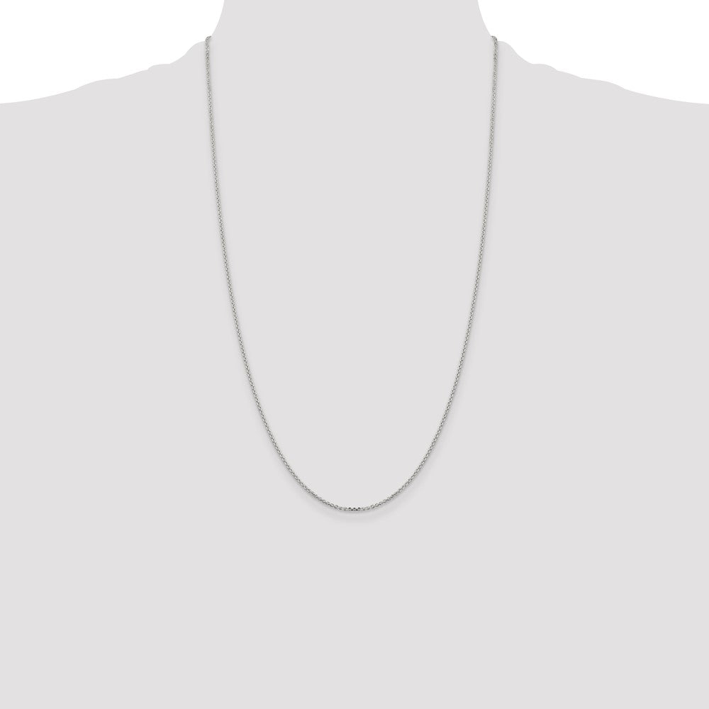 Sterling Silver 1.4mm Diamond-cut Forzantina Cable Chain