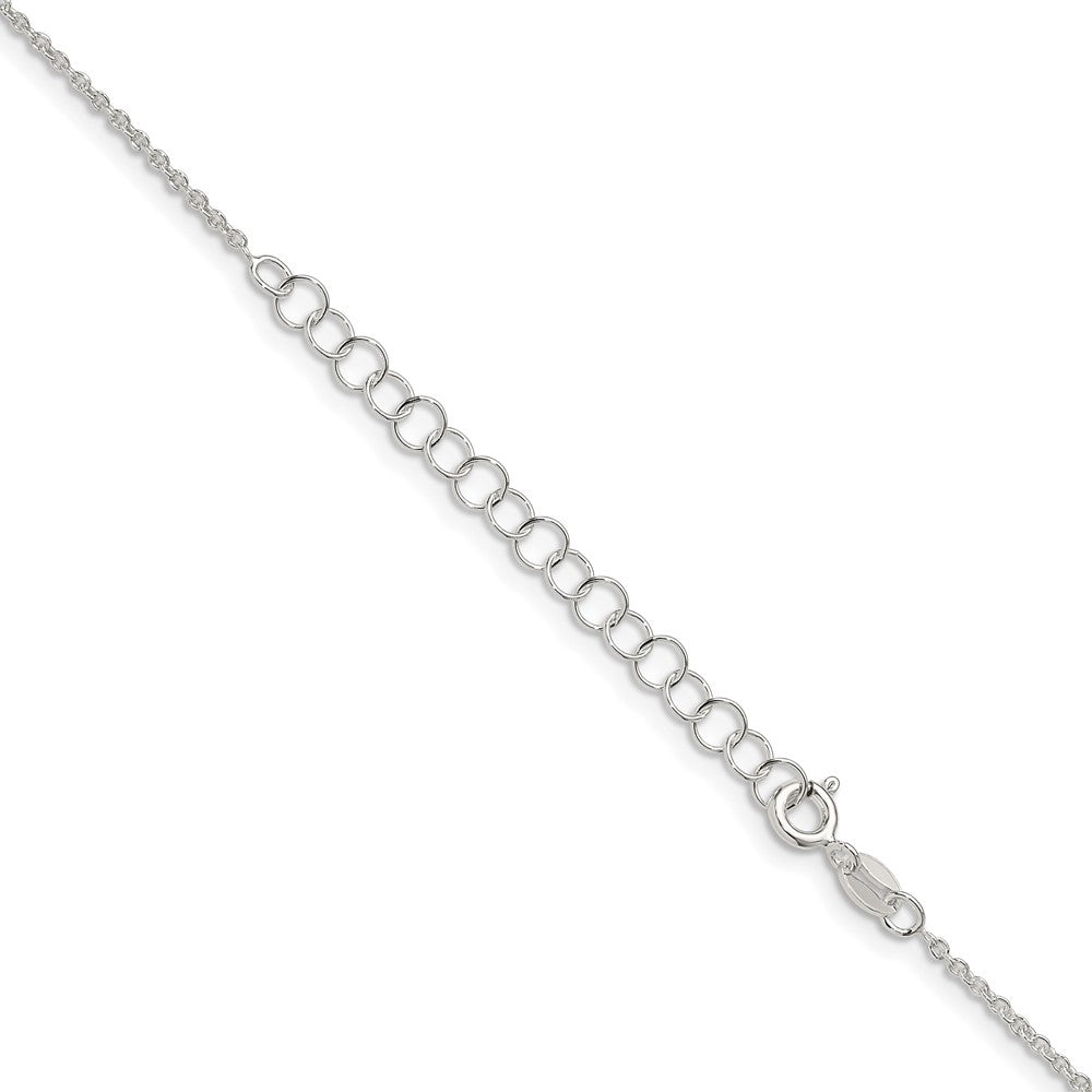 Sterling Silver 1.45mm Forzantina Cable Chain w/2in ext.