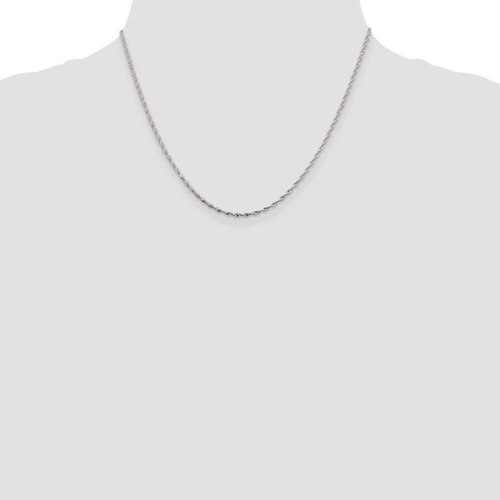 Sterling Silver 1.65mm Twisted Herringbone Chain