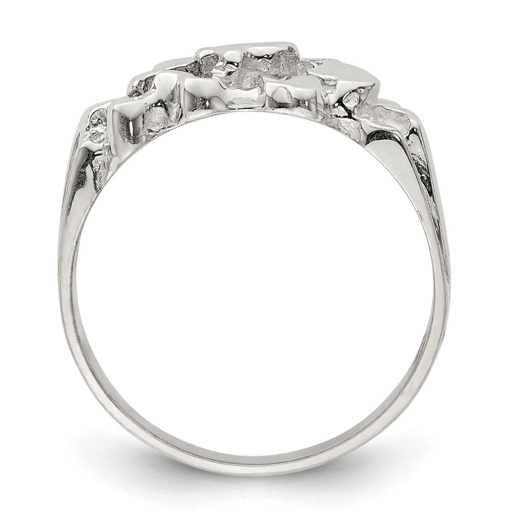 Sterling Silver Nugget Ring