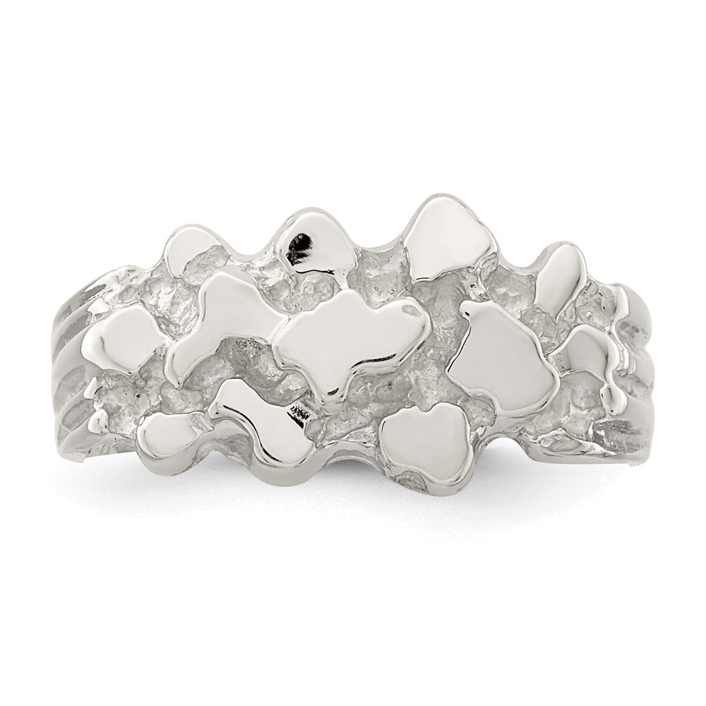 Sterling Silver Nugget Ring