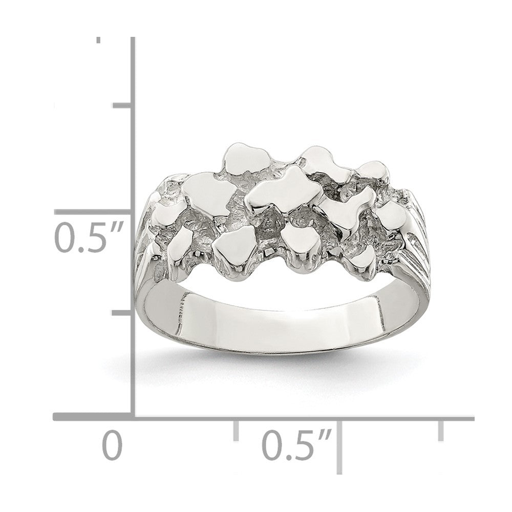 Sterling Silver Nugget Ring
