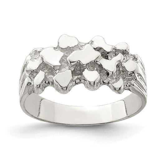 Sterling Silver Nugget Ring