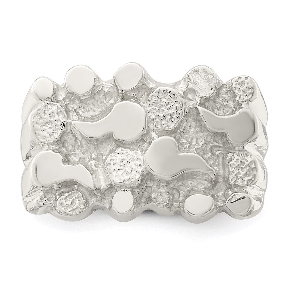 Sterling Silver Nugget Ring