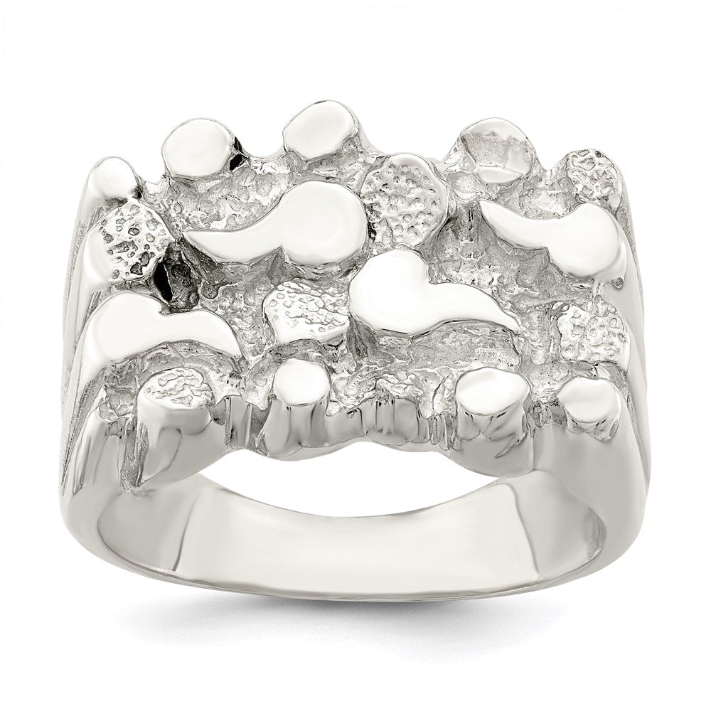 Sterling Silver Nugget Ring