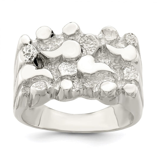 Sterling Silver Nugget Ring