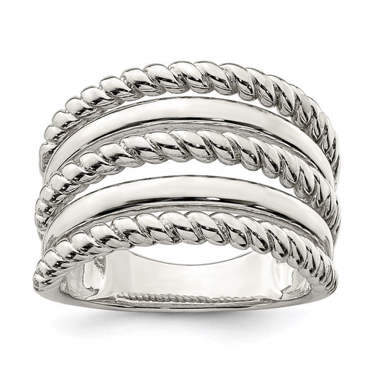 Sterling Silver Polished Fancy Ring