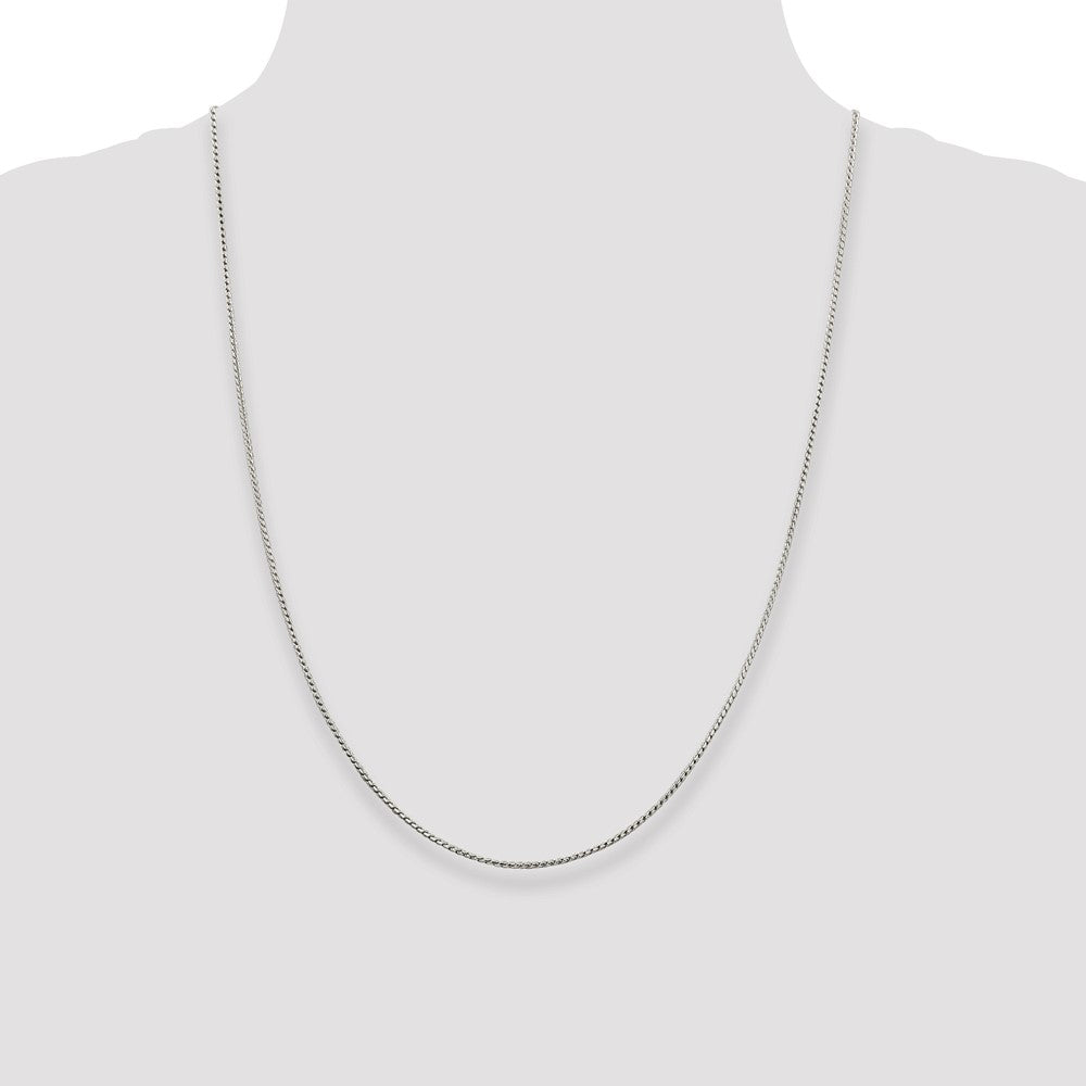 Sterling Silver 1.25mm Round Franco Chain