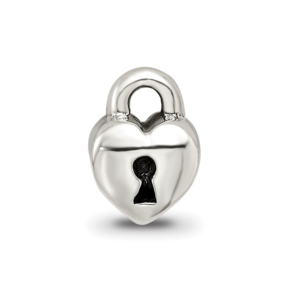 Sterling Silver Reflections Heart Lock Bead