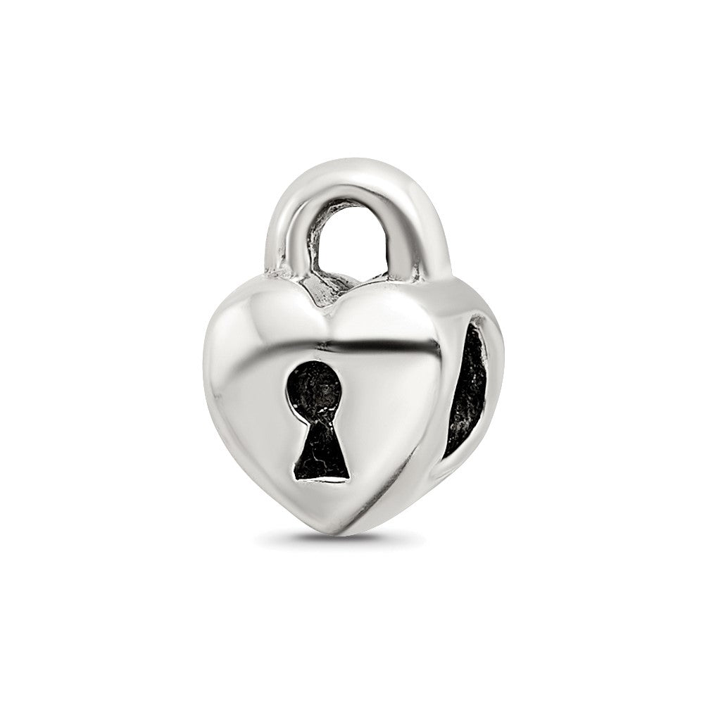 Sterling Silver Reflections Heart Lock Bead