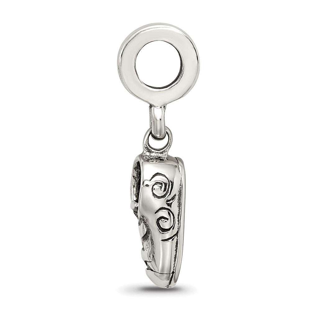 Sterling Silver Reflections Shoe Dangle Bead