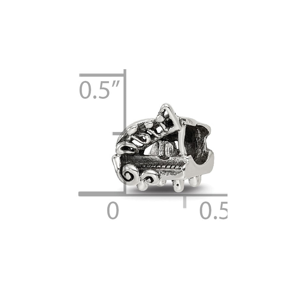 Sterling Silver Reflections Grand Piano Bead