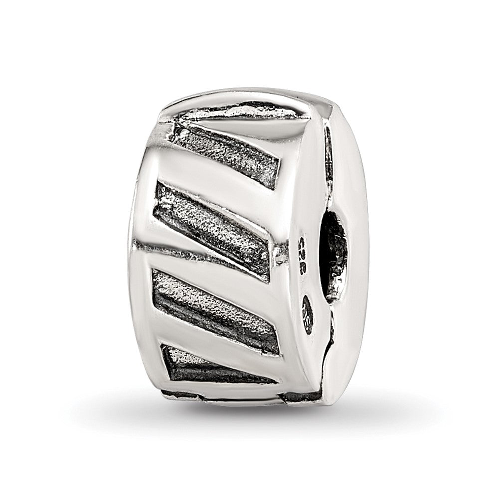 Sterling Silver Reflections Hinged Heart Clip Bead