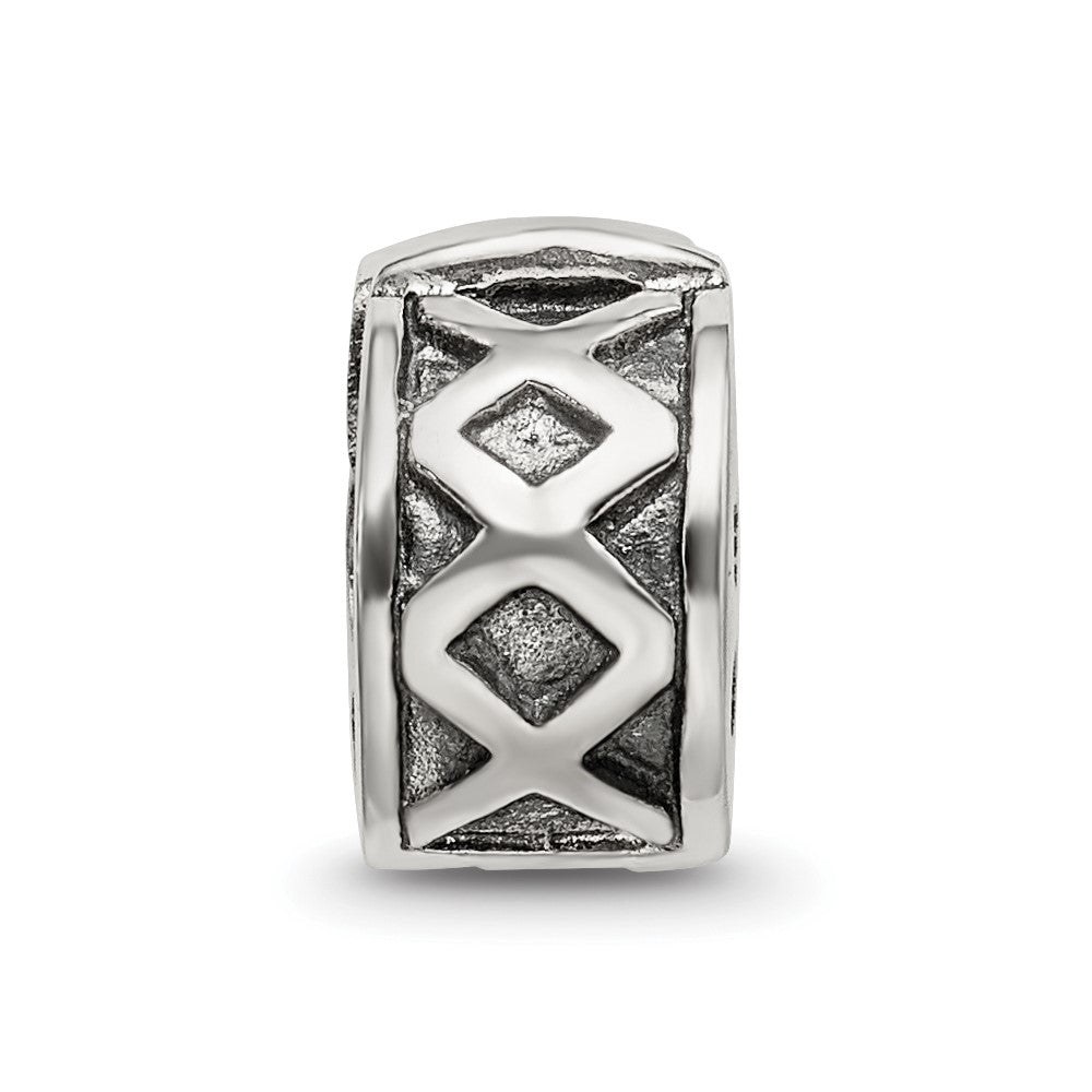 Sterling Silver Reflections Hinged X Clip Bead