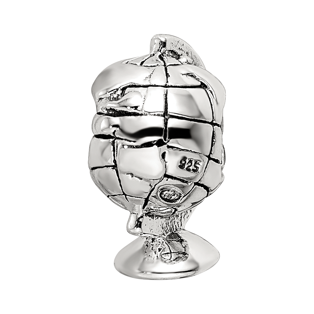 Sterling Silver Reflections Globe Bead