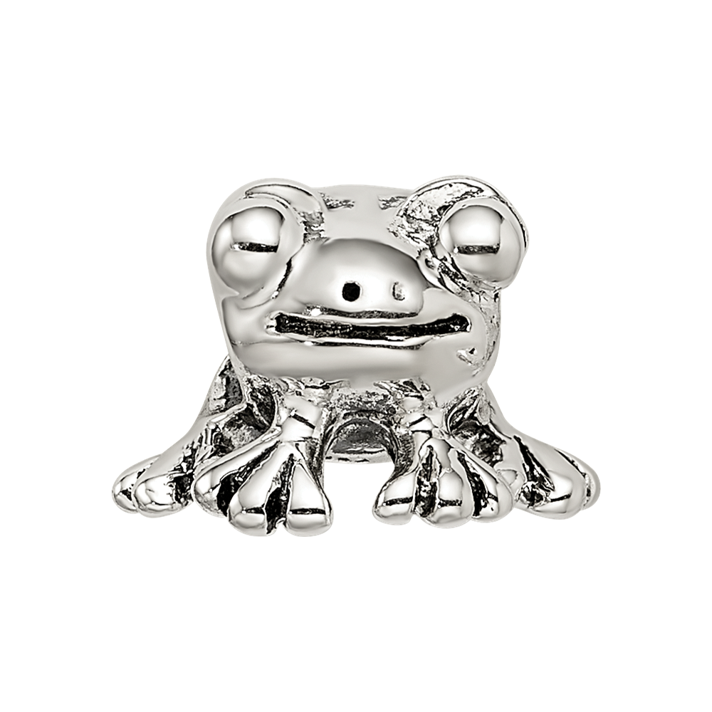 Sterling Silver Reflections Frog Bead