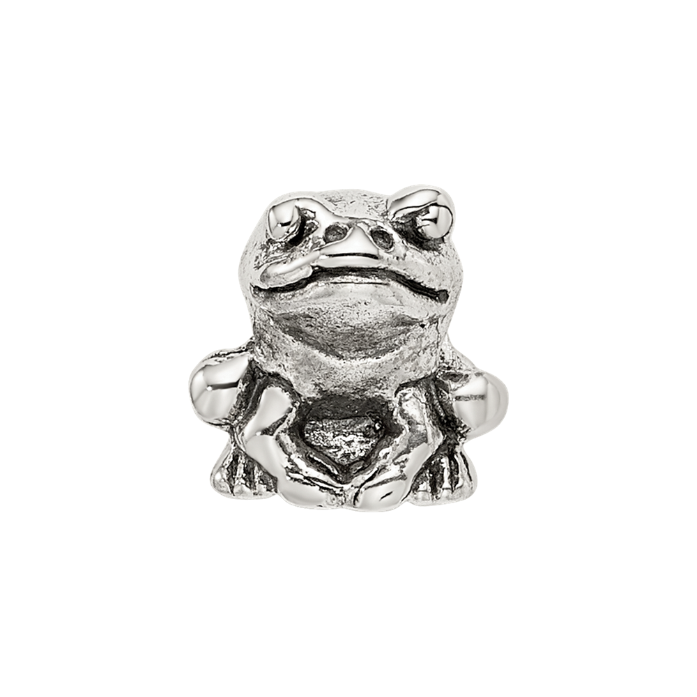 Sterling Silver Reflections Frog Bead