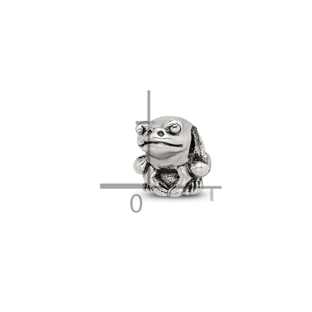 Sterling Silver Reflections Frog Bead