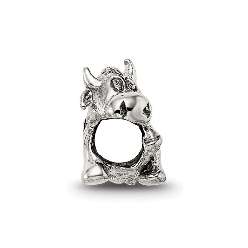 Sterling Silver Reflections Cow w/ Bell Bead