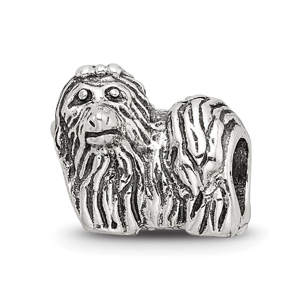 Sterling Silver Reflections Yorkshire Terrier Bead