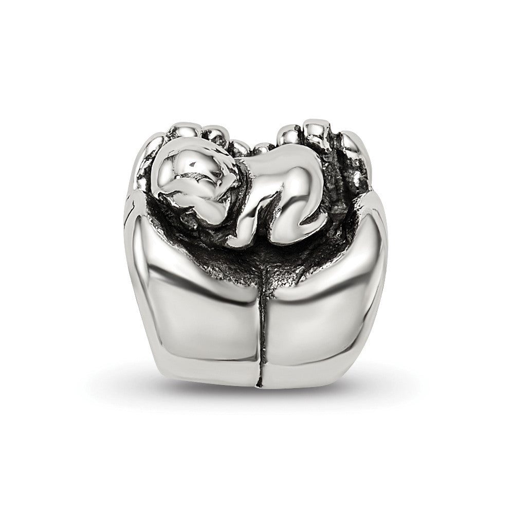Sterling Silver Reflections in Hands Bead