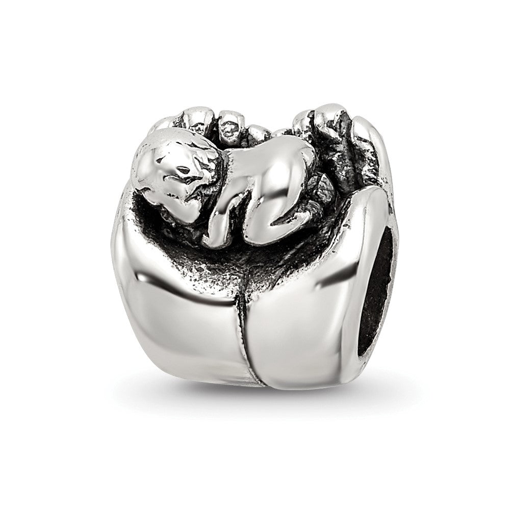 Sterling Silver Reflections in Hands Bead