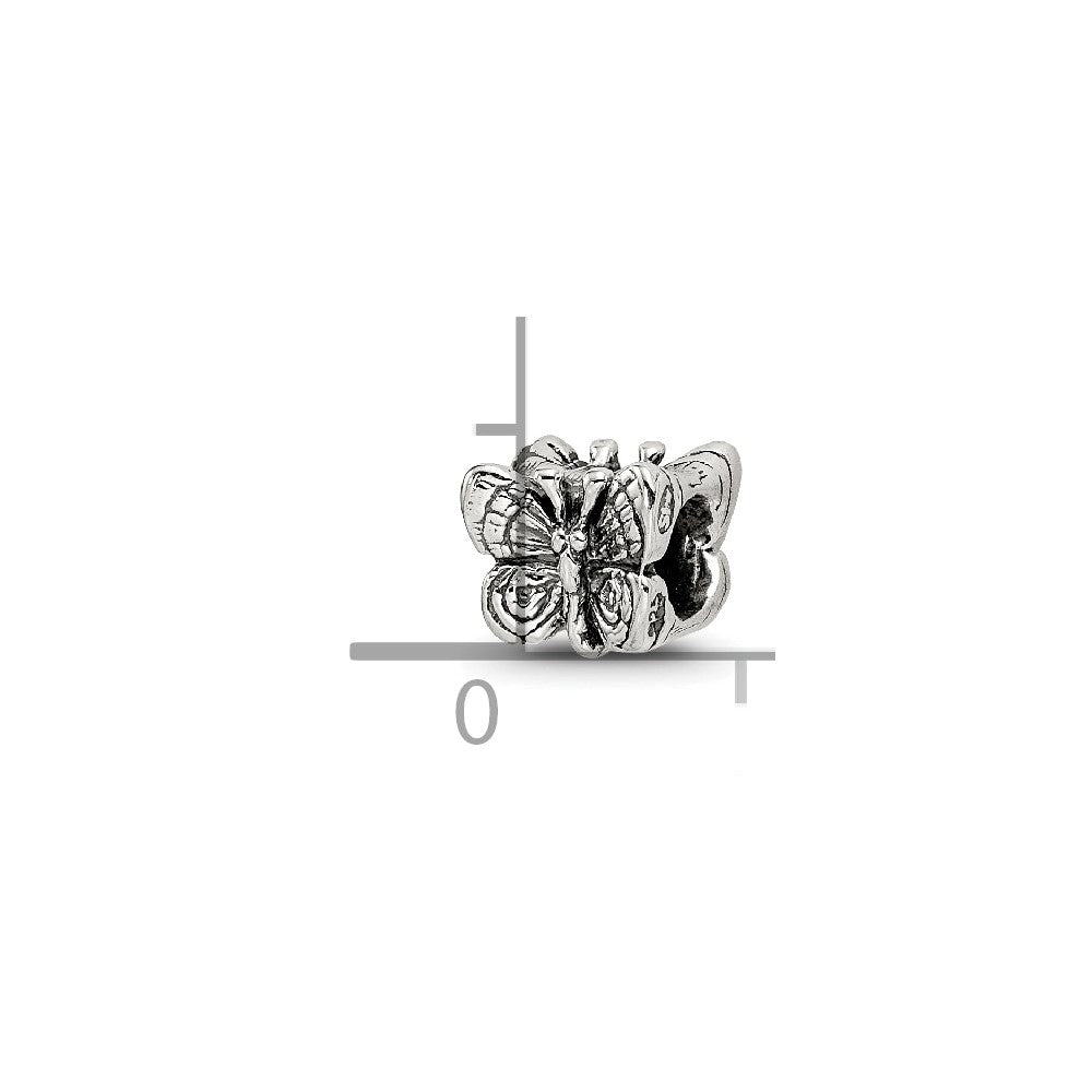 Sterling Silver Reflections Butterfly Bead