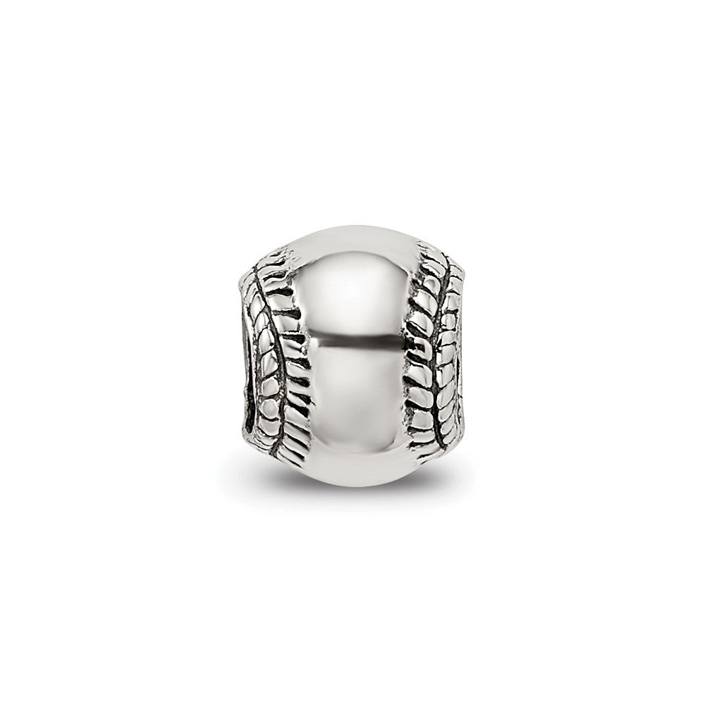 Sterling Silver Reflections Softball Bead