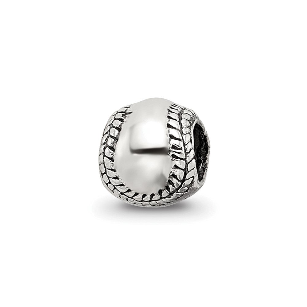 Sterling Silver Reflections Softball Bead