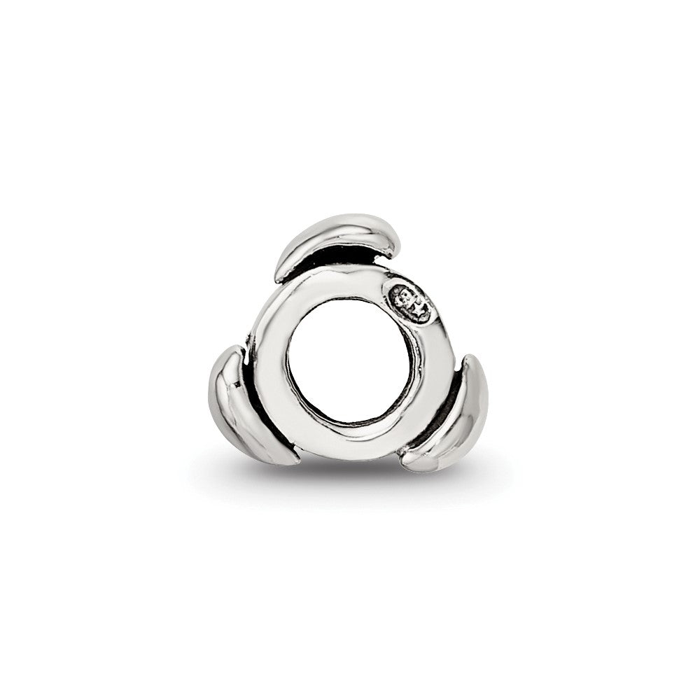 Sterling Silver Reflections Hearts Bead