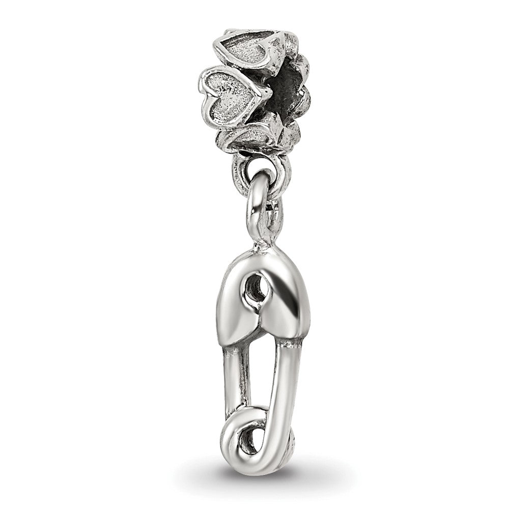 Collection Sterling Silver Safety Pin Dangle Reflections Bead