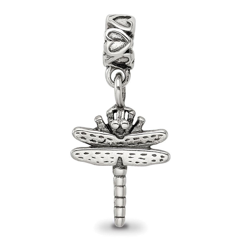 Sterling Silver Reflections Dragonfly Dangle Bead