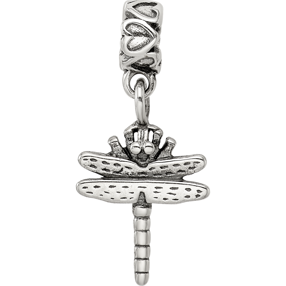 Sterling Silver Reflections Dragonfly Dangle Bead