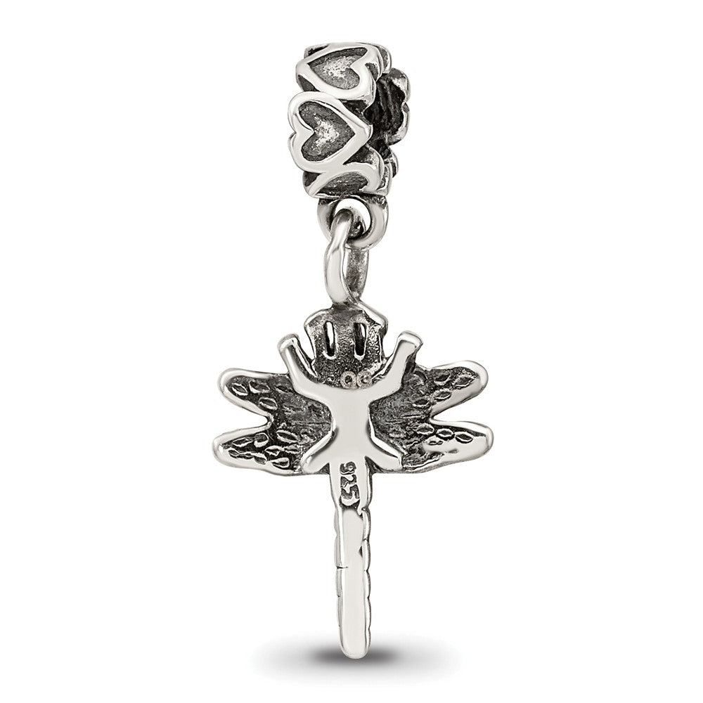 Sterling Silver Reflections Dragonfly Dangle Bead
