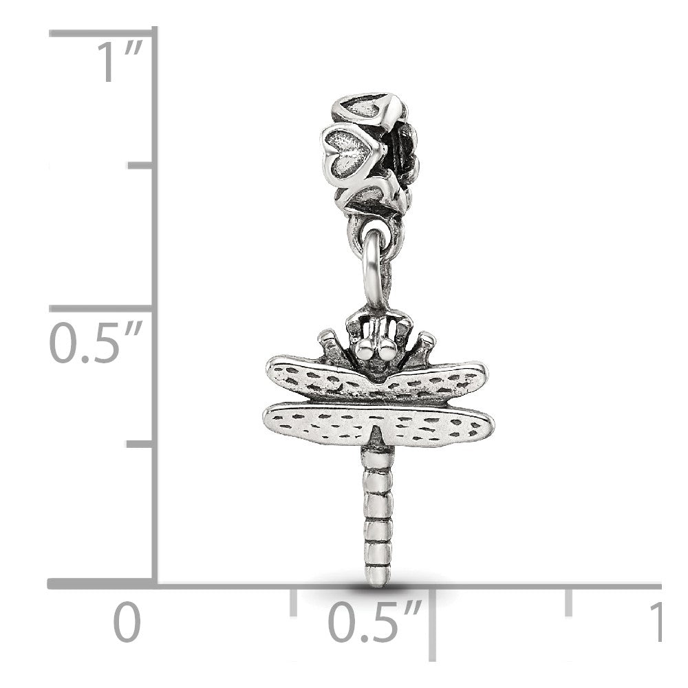 Sterling Silver Reflections Dragonfly Dangle Bead