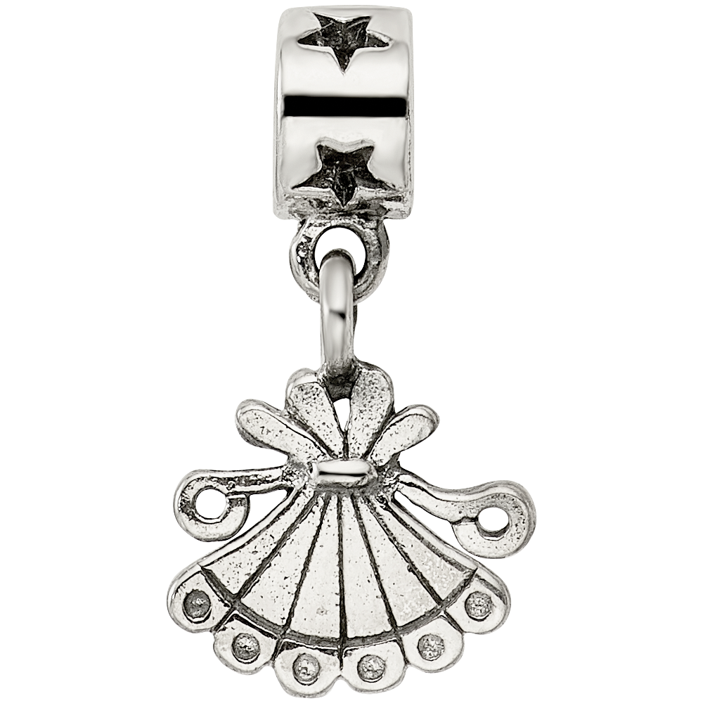 Collection Sterling Silver Fan Dangle Reflections Bead