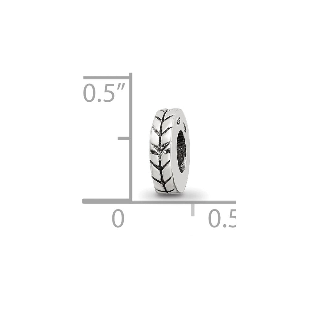 Sterling Silver Reflections Notched Spacer Bead