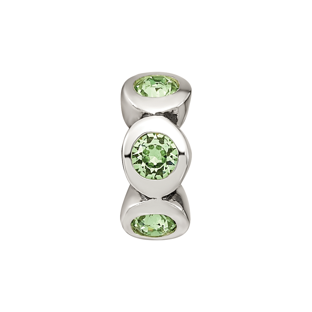 Sterling Silver Reflections August Preciosa Crystal Birthstone Bead