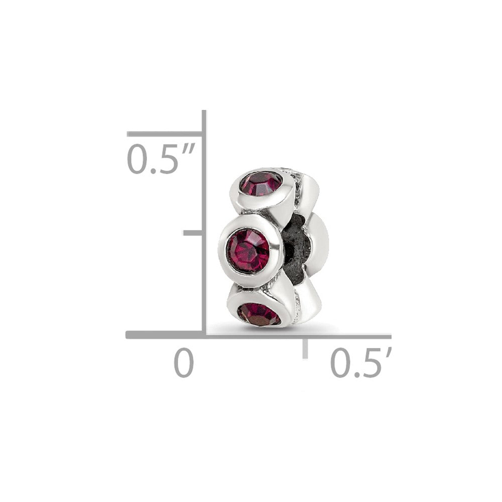 Sterling Silver Reflections June Preciosa Crystal Birthstone Bead