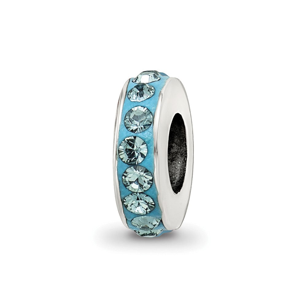 Sterling Silver Reflections Dec Single Row Preciosa Crystal Bead