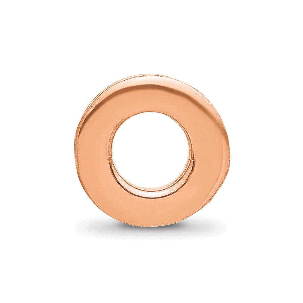 Sterling Silver Reflections Rose Gold-plated Spacer Bead