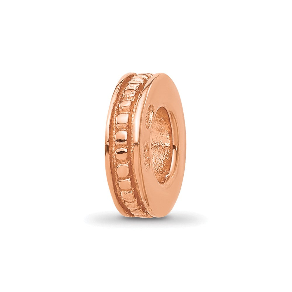 Sterling Silver Reflections Rose Gold-plated Spacer Bead