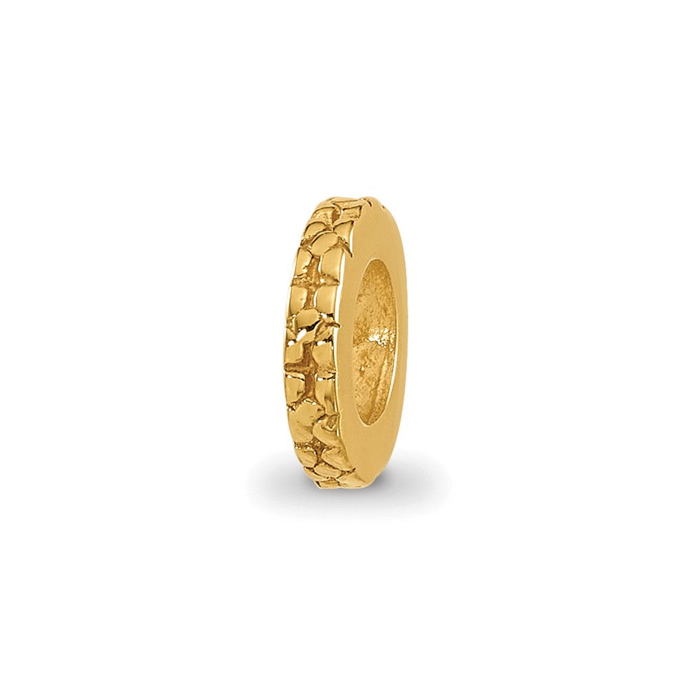 Sterling Silver Gold-plated Reflections Floral Spacer Bead